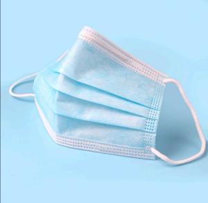 Quality Non Pigmented Medical Mouth Mask , 3 Layer Breathing Protection Mask wholesale