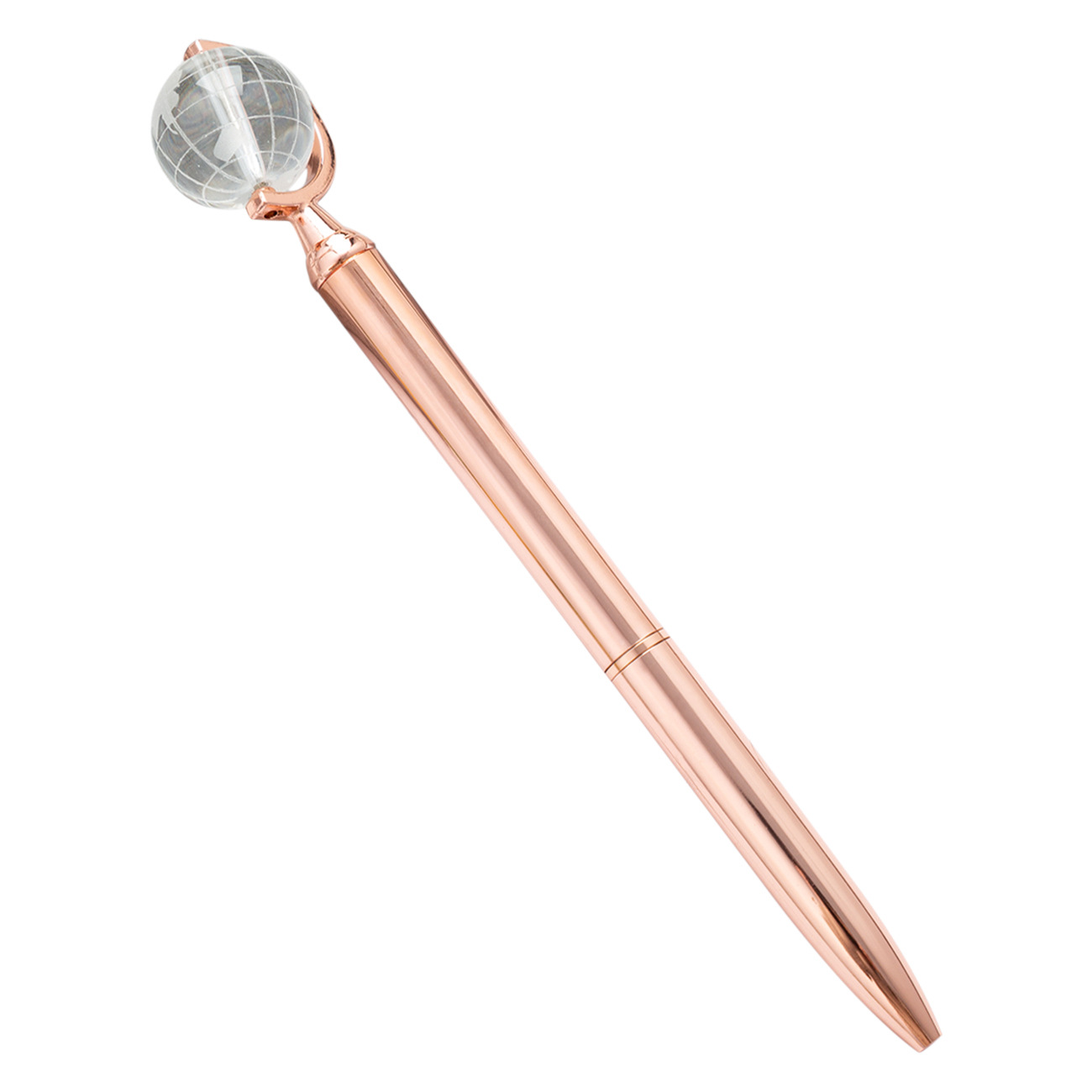 2022 Style Creative Globe Pen with Custom Metal Logo and Heat Sensitive Erasable Ink
