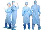 Sterile Disposable Protective Gown Anti Wrinkle Customized Logo