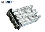 1x2 Ports Ganged SFP Cage Assembly Female Copper Alloy Housing Material