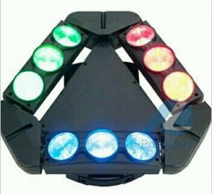 Quality 9X10W Spider 3 Head Stage Beam Sharpy LED Moving Head Light For Disco DJ Party wholesale