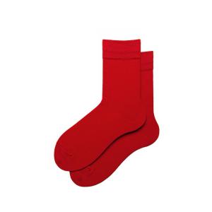 Quality Retro Lady Cotton Loose Plain Coloured Socks Solid Color Tube wholesale