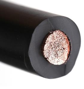 Quality 1/0 2/0 3/0 4/0 AWG Welding Cable Single Copper Core Black wholesale