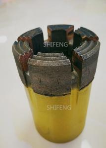 Quality High Penetration Rate BQ Core Cutting Drill Bits , Wet Core Drill Bits Smooth Interior wholesale