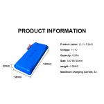 0.35KG Customized Lithium Ion Battery 5.2AH 11.1V 18650 Battery Pack