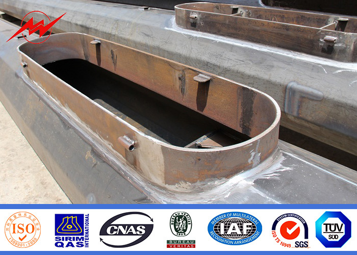 20m Port Professional High Mast Light Pole Hot Dip Galvanization OEM Customized