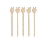 Bamboo Nature Food Grape Fruit Picks For Bar Catering Evernt