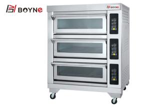 Quality Electric Deck Oven One Deck Two Trays Bakery Equipment For Bread Shop Pizzeria wholesale