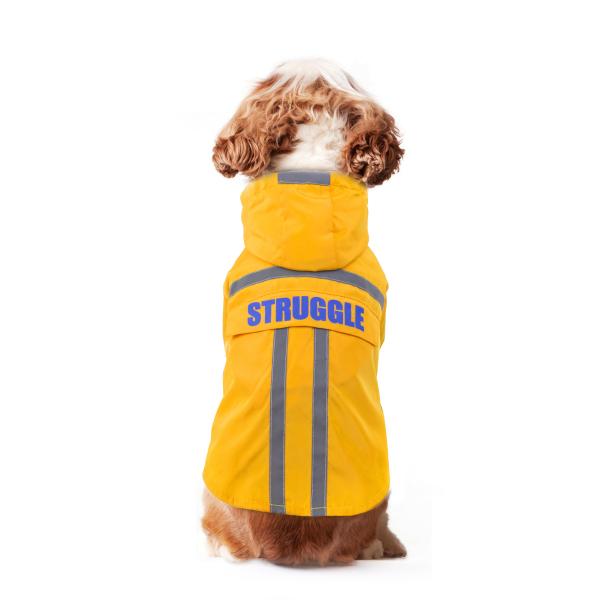 Outdoor Reflective Pet Raincoat Unique luminous Rain Jackets With Storage Bag