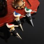 Enamel Color Red Wine Stopper Zinc Alloy Bottle Stopper