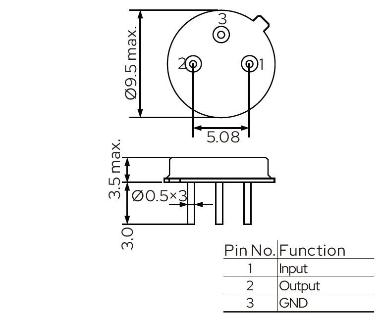 TO-39 DIP SAW Filter 3 Pin For DSB Receivers 100MHz To 1000MHz Frequency Range