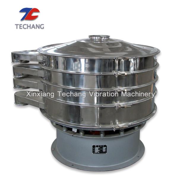 Industrial Mobile High Frequency Flour Sieving Machine Rotary Vibrating Screen