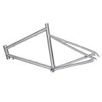 Racing Titanium Road Frame Mini Velo Bike Frame 406 451 / 20" Wheel Size