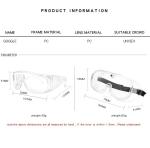 Clear Chemical Resistant Safety Goggles Work Protection Pc Pvc Material