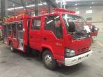 Isuzu Red Color Water Tank Fire Truck 2000kg Capacity EURO 6