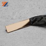 SS304 T Shaped 1mm 12mm Stainless Steel Tile Trim Mirror Rose Gold Decorative