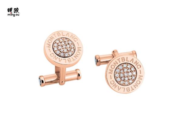 High End Mens Crystal Cufflinks , Contemporary Copper Cufflinks For Wedding