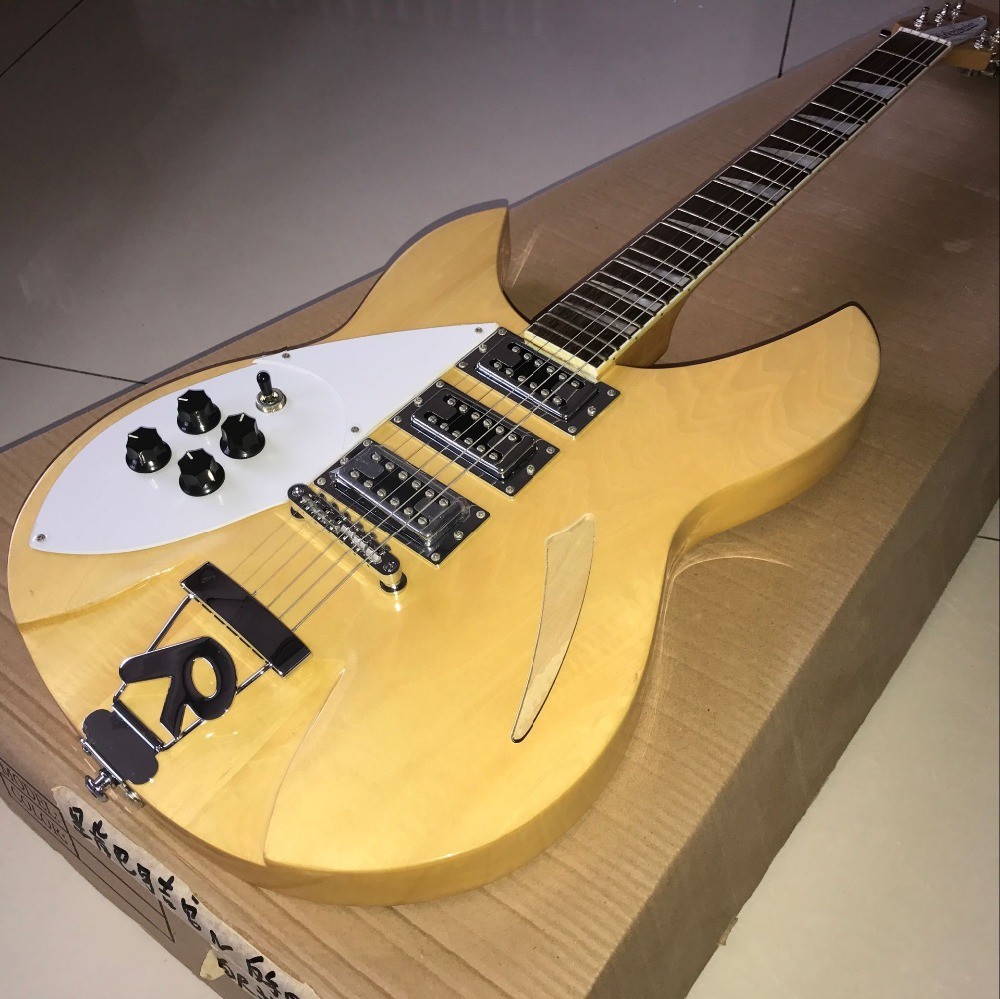 New Arrival rickenback 360 electric guitar Ricken 325 left-hand 3 pickups guitarra. Rick custom gitaar