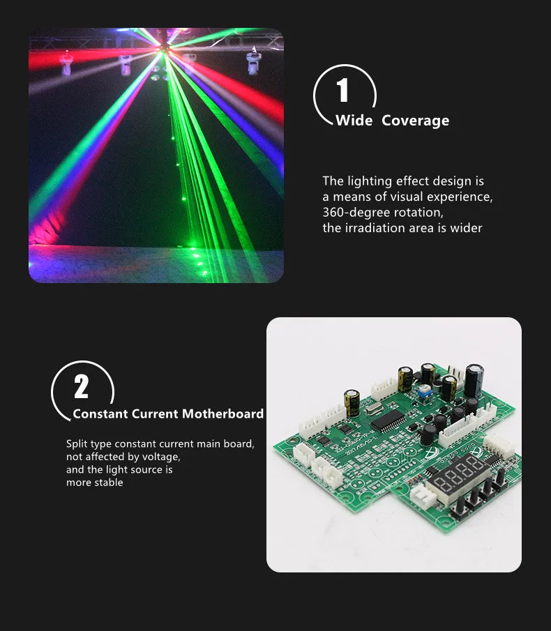 IP33 Rated Multi Laser Light Mini 3W RGB For Outdoors Full Color Animation Disco