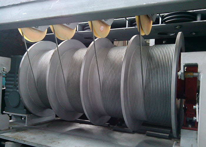 Carbon Steel Cable Quadruple Reel Triple Reel LBS Grooving