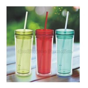Quality Promotion two layer plastic tumbler mug water drink cup bottle gift wholesale