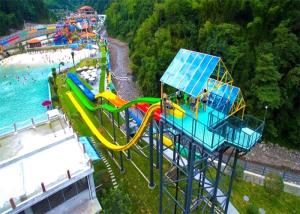 Quality Customized 18m High Speed Water Slide For Theme Park wholesale