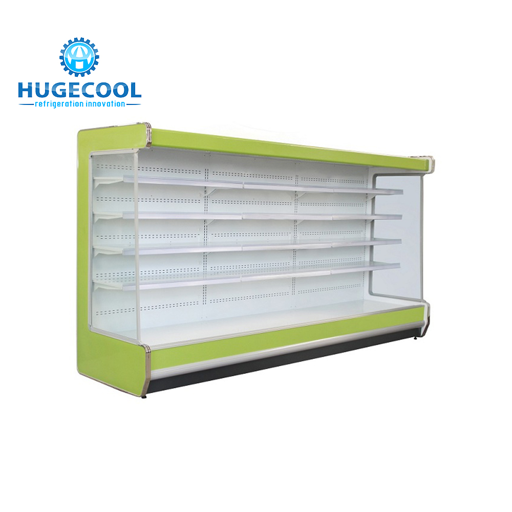 Glass Door Multideck Display Fridge Customized Dimensions 220v/380v Voltage
