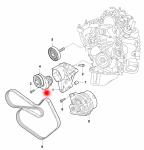 OEM 1JD145299A 03C145299Q ENSION ROLLER FOR VW GOLFV (1K1)1.4 FSI