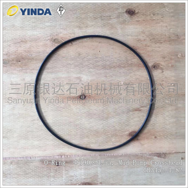 O - Ring Φ190×3.55 Mud Pump Crosshead Gas Sealing For Hydraulic Cylinder Pistons