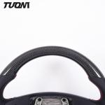 OEM Auto Part Suede Tesla Carbon Fiber Steering Wheel Customized Color