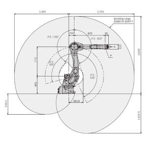 Quality RS020N 20KG 1725mm KAWASAKI Robot Arm High Speed 6 Axis wholesale