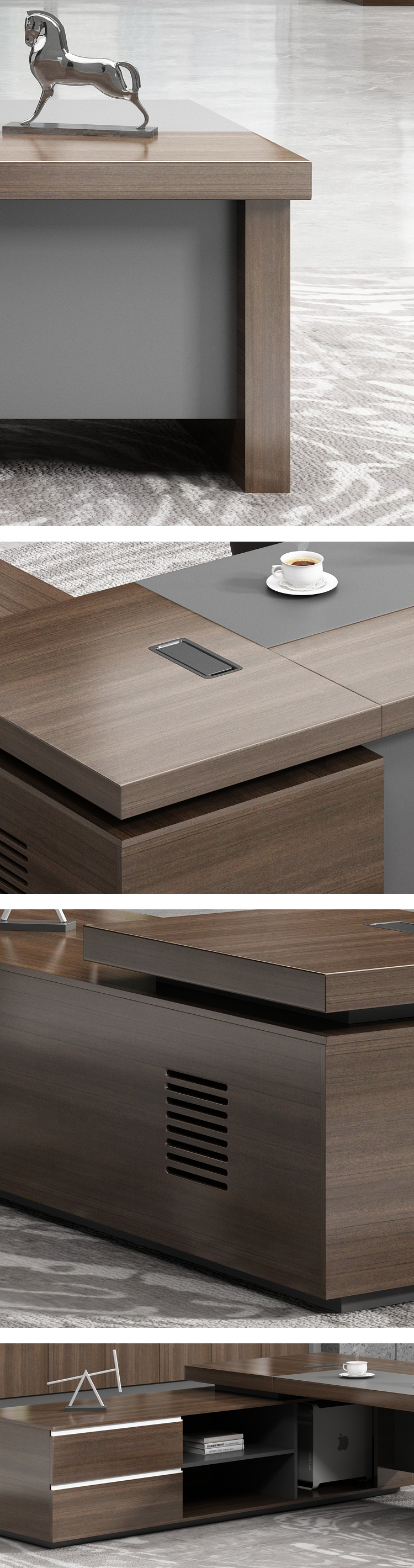 Luxury Boss Executive Wooden Modern Furniture Desk Office Table