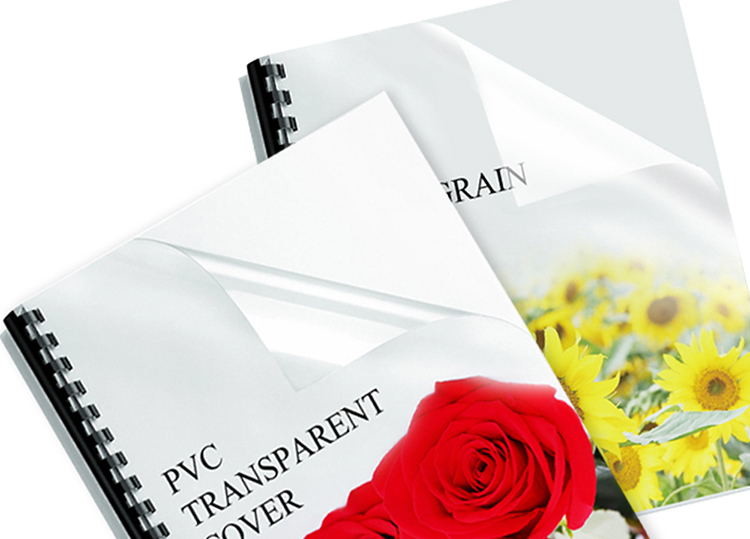 ISO9001 2015 12inch PVC Binding Cover , 250 Micron Clear Binding Covers For Documents