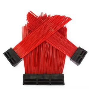 Quality Replaceable Square Street Cleaning Brush Red Sanitation Road Sweeper Brush Safety Nylon wholesale