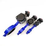 DN50 Water Wafer Butterfly Valves With NBR Sealing Material And Pneumatic