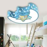 Led Chandelier For Kids Baby Boy Room Lighting Eye Protection moon ceiling light
