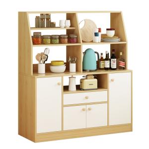 Quality 40kg White Kitchen Buffet Cabinet , W30cm Wooden Kitchen Sideboard wholesale