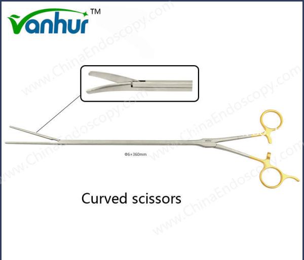 Acceptable OEM Laparoscopic Thoracomoty Instruments Laparoscopic Forceps Curved
