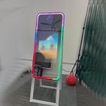 65 Inch Selfie Mirror Photo Booth Big Screen white Color For Rent