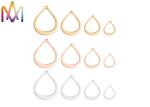 Unisex Colored Polished SUS Hollow Drop Pendant