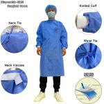 XL XXL XXXL Medical Isolation Gowns Non Woven SMS Patient Operation Gown For