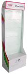 Purple / Gold Peg Hook Display , Economical Cardboard Product Stands