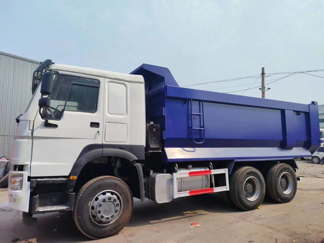 White and blue Color Secondhand Truck 10tires White U-Type Dump Truck Sinotruck HOWO 6*4 Dump Truck