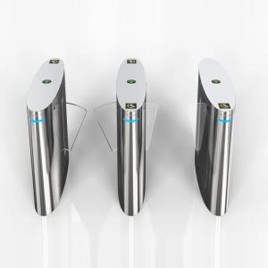 Quality 304 Grade Stainless Steel Access Control Turnstile Flap Barrier AC220V 50HZ wholesale