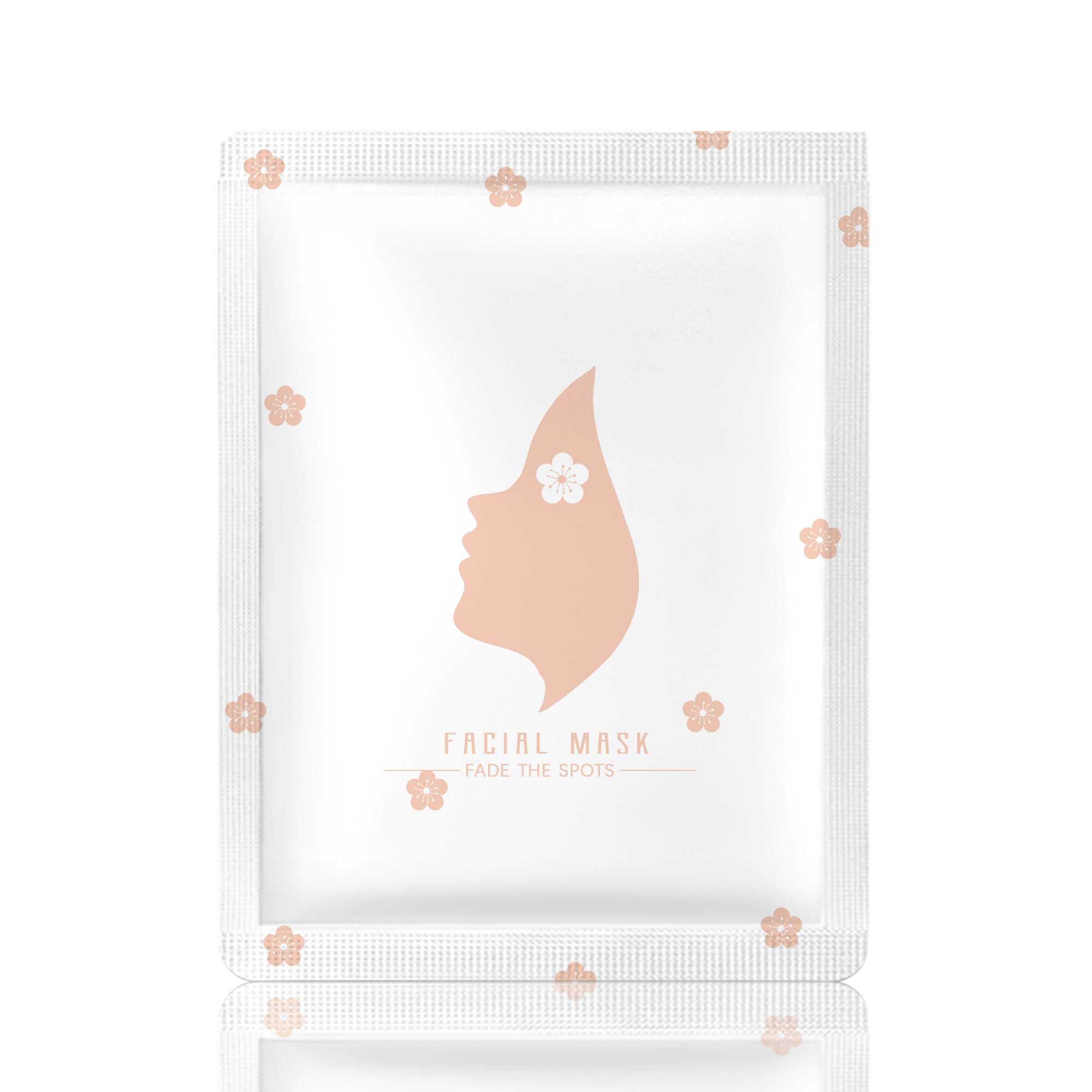 Custom Printing Three Side Seal Aluminum Foil Facial Mask Packing Bags
