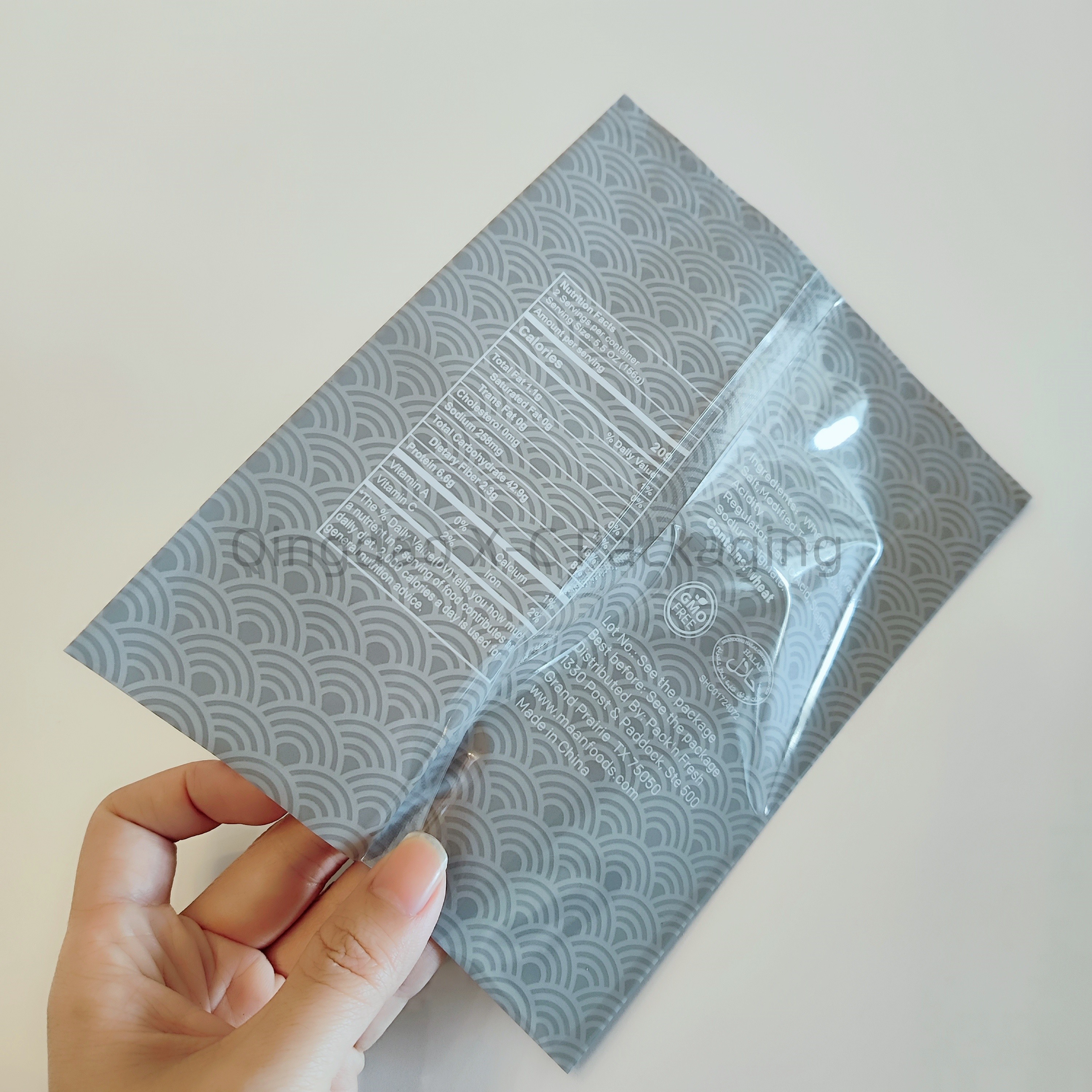 Compoud Laminated Back Sealed Bags Plastic Heat Seal Puffed Food Packaging for Potato Chips