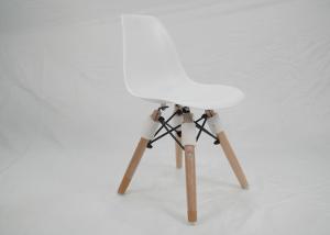 Quality Modern Dining ODM White Plastic Chair With Wooden Legs wholesale