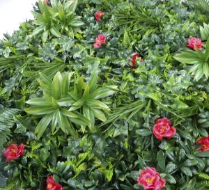 Quality Wooden Frame Artificial Green Wall Indoor 42cm Waterproof wholesale