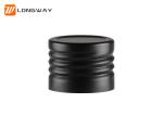 R24 Black Aluminum Bottle Caps For Acceptable Size Plastic Or Glass Bottle