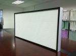Clean Room Pleated Hepa Air Filter Glass Fiber With Hot Melt Beads Separator